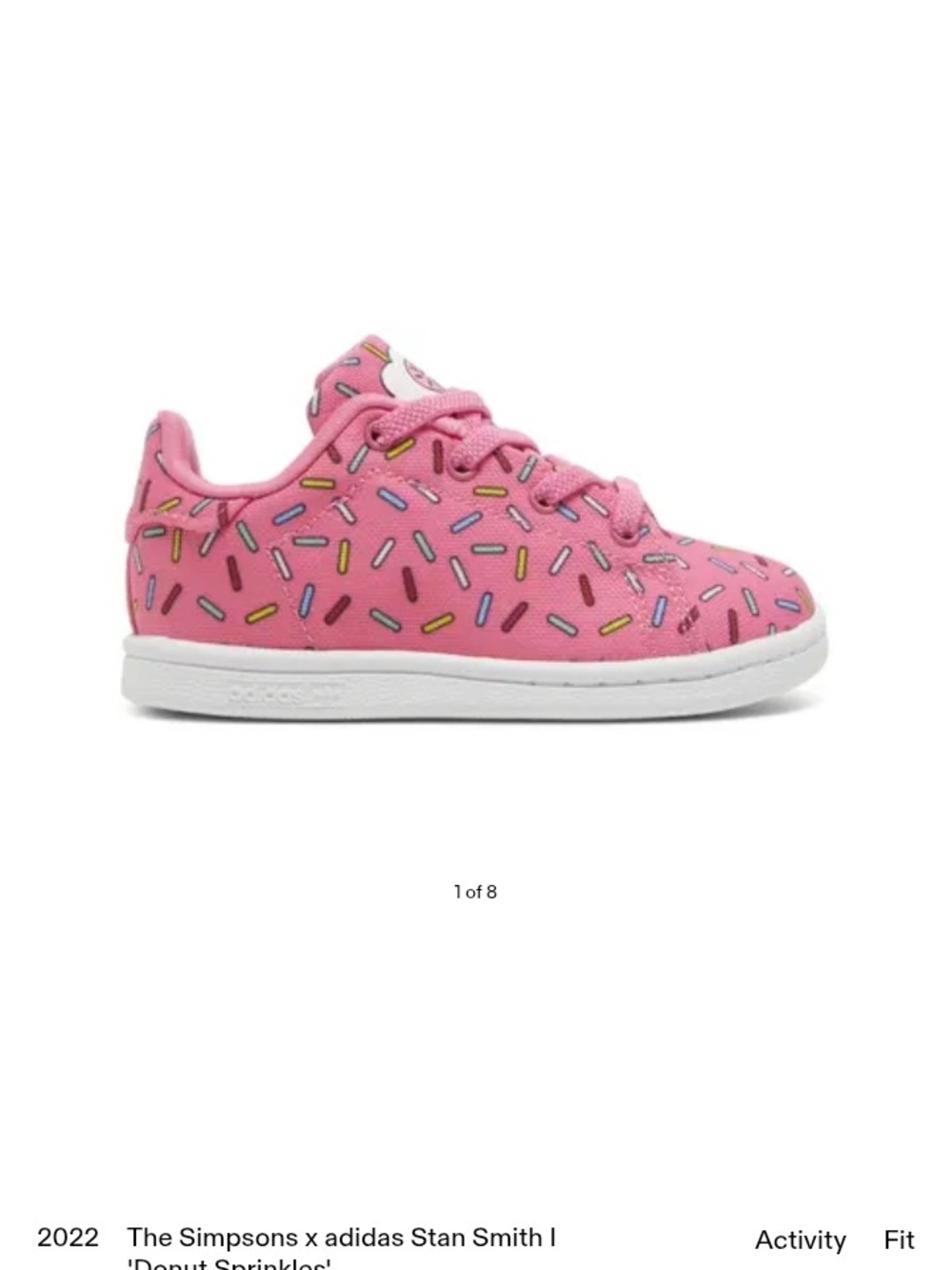 adidas Kids Stan Smith 'Donut Sprinkles' Pink Sneakers